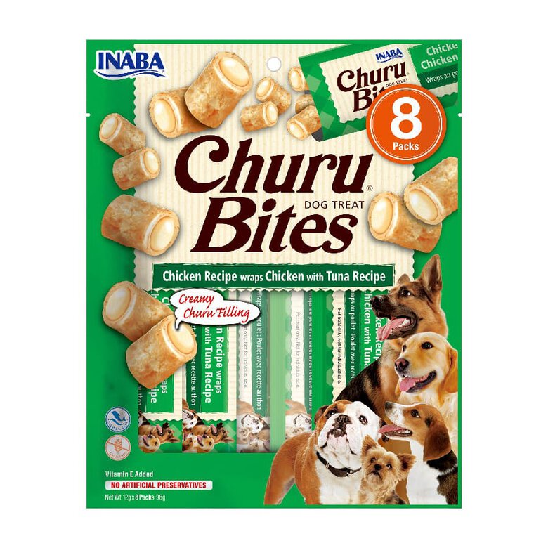Churu Snacks Bites de Frango com Atum para cães – Multipack 8, , large image number null